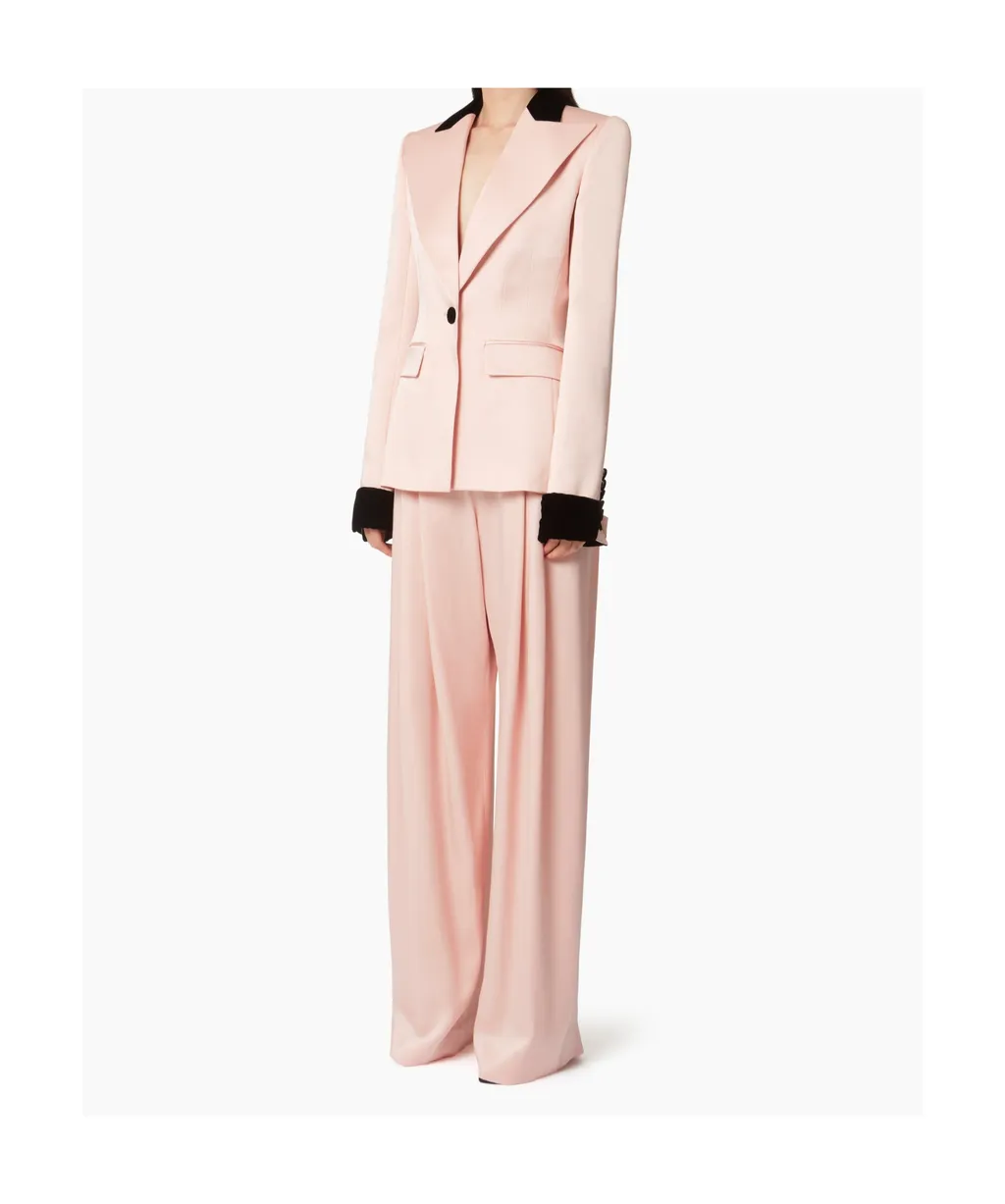 Nina Ricci Satin Pleated Trousers