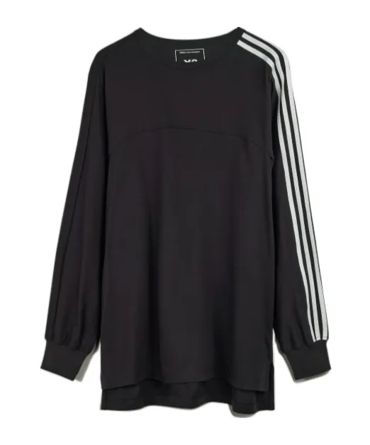 Y-3 3-Stripes Crewneck Long-Sleeved T-Shirt