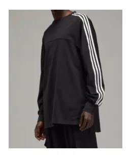 Y-3 3-Stripes Crewneck Long-Sleeved T-Shirt