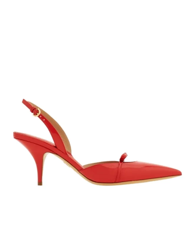 Ferragamo Bow Detailed Pointed-Toe Slingback Pumps