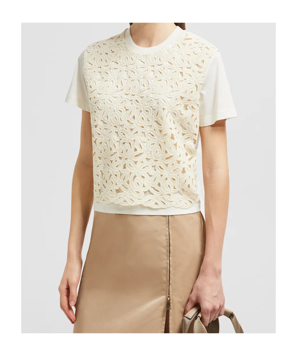Moncler Macramé Crewneck T-Shirt