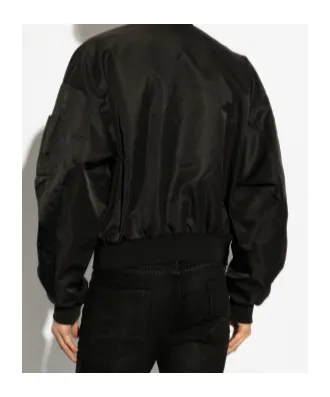 Dsquared2 Logo Printed Zipped Bomber Jacket