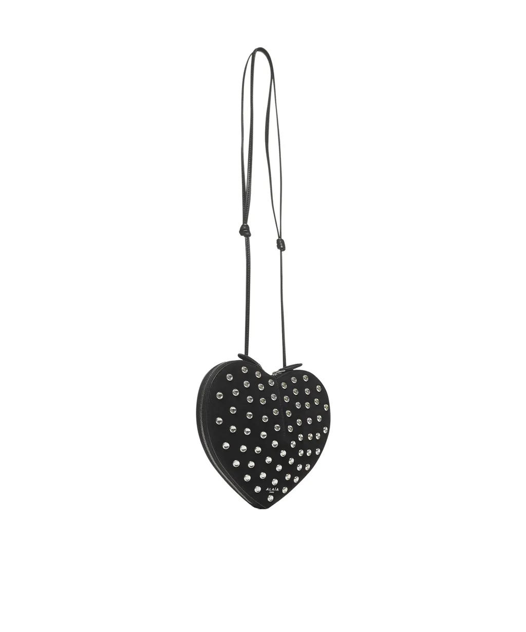 Alaa Le Coeur Curved Studded Crossbody Bag