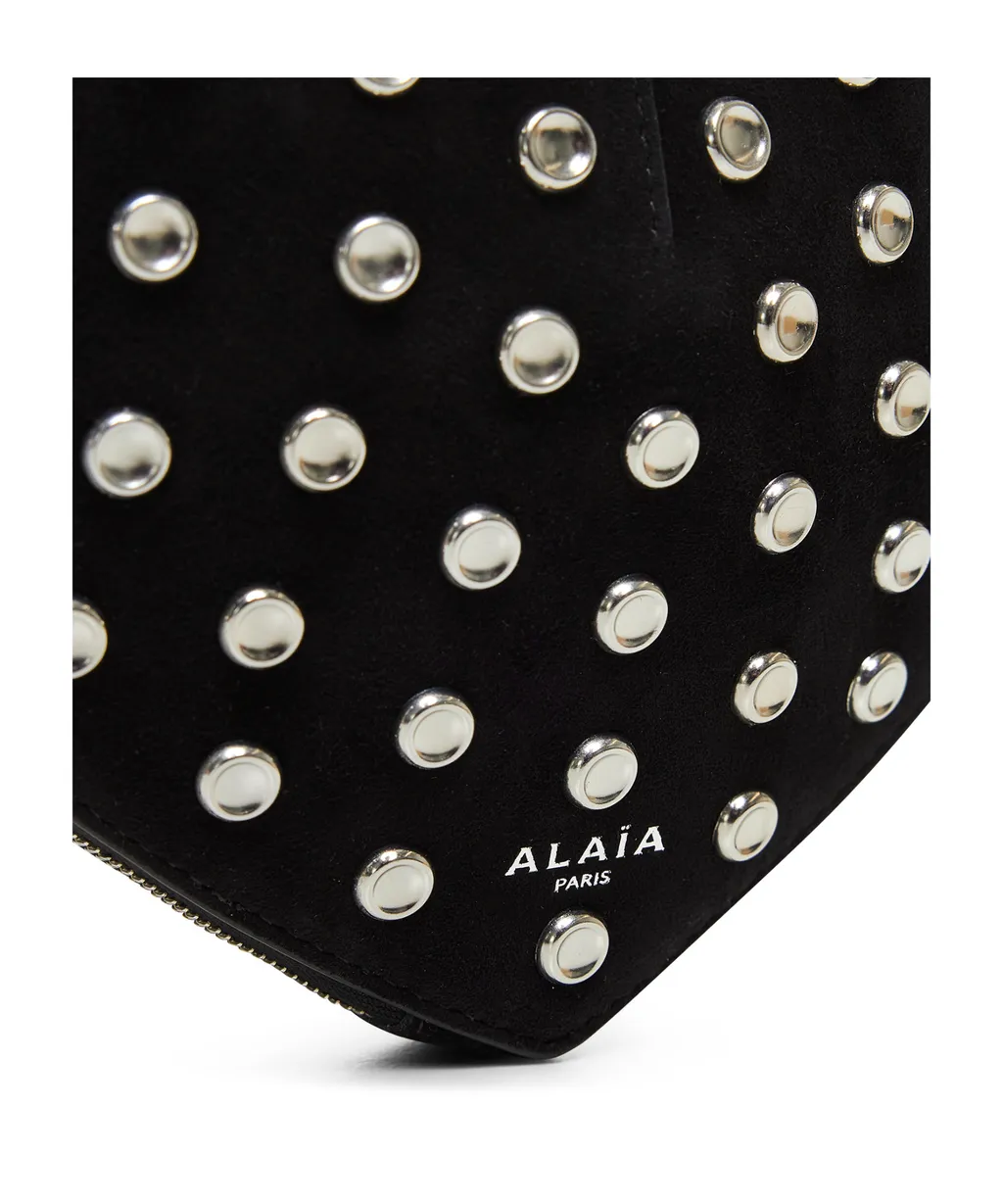 Alaa Le Coeur Curved Studded Crossbody Bag