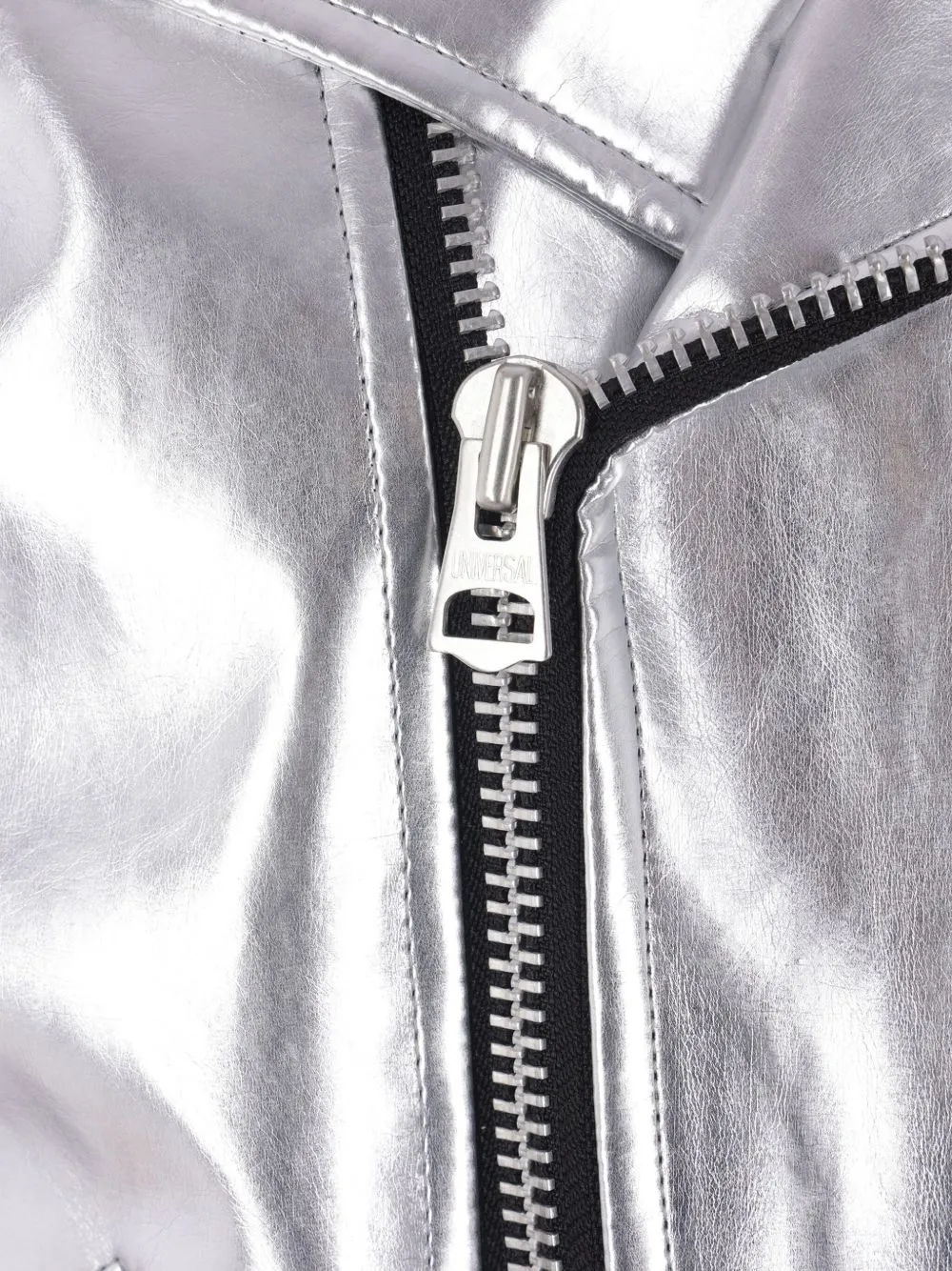 Junya Watanabe Metallic Leather Biker Jacket