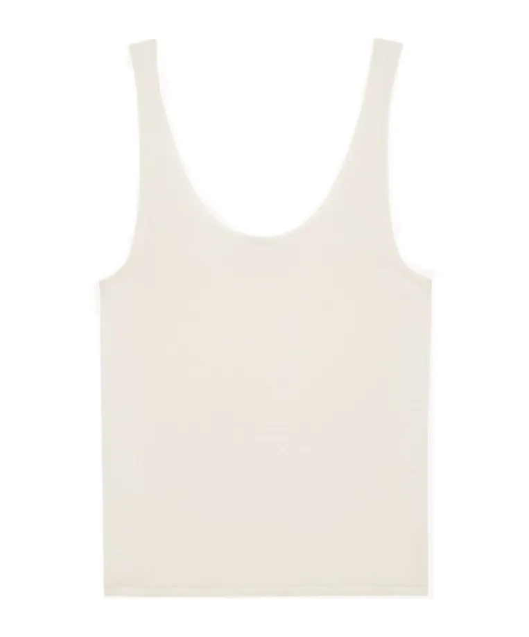 Tank Top In Cashmere, Wool, And Silk