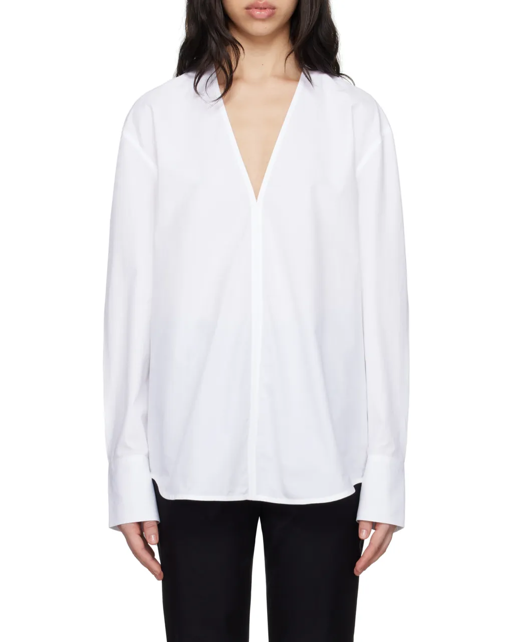 TotÊMe Box-Pleat Detailed V-Neck Blouse