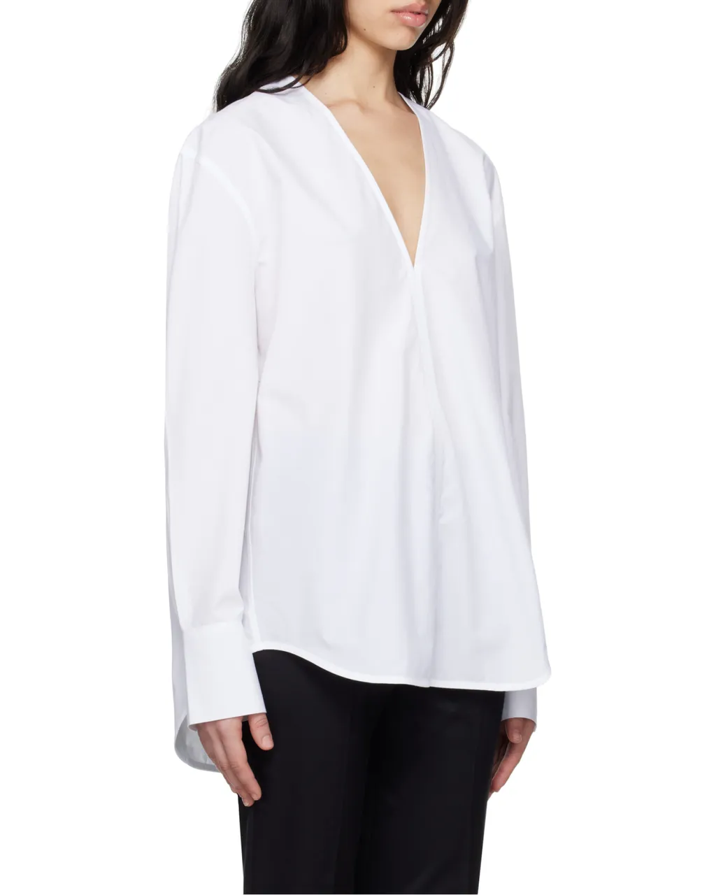 TotÊMe Box-Pleat Detailed V-Neck Blouse