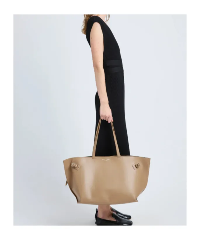 Days Carryall Buckle-Detail Calfskin Tote Bag