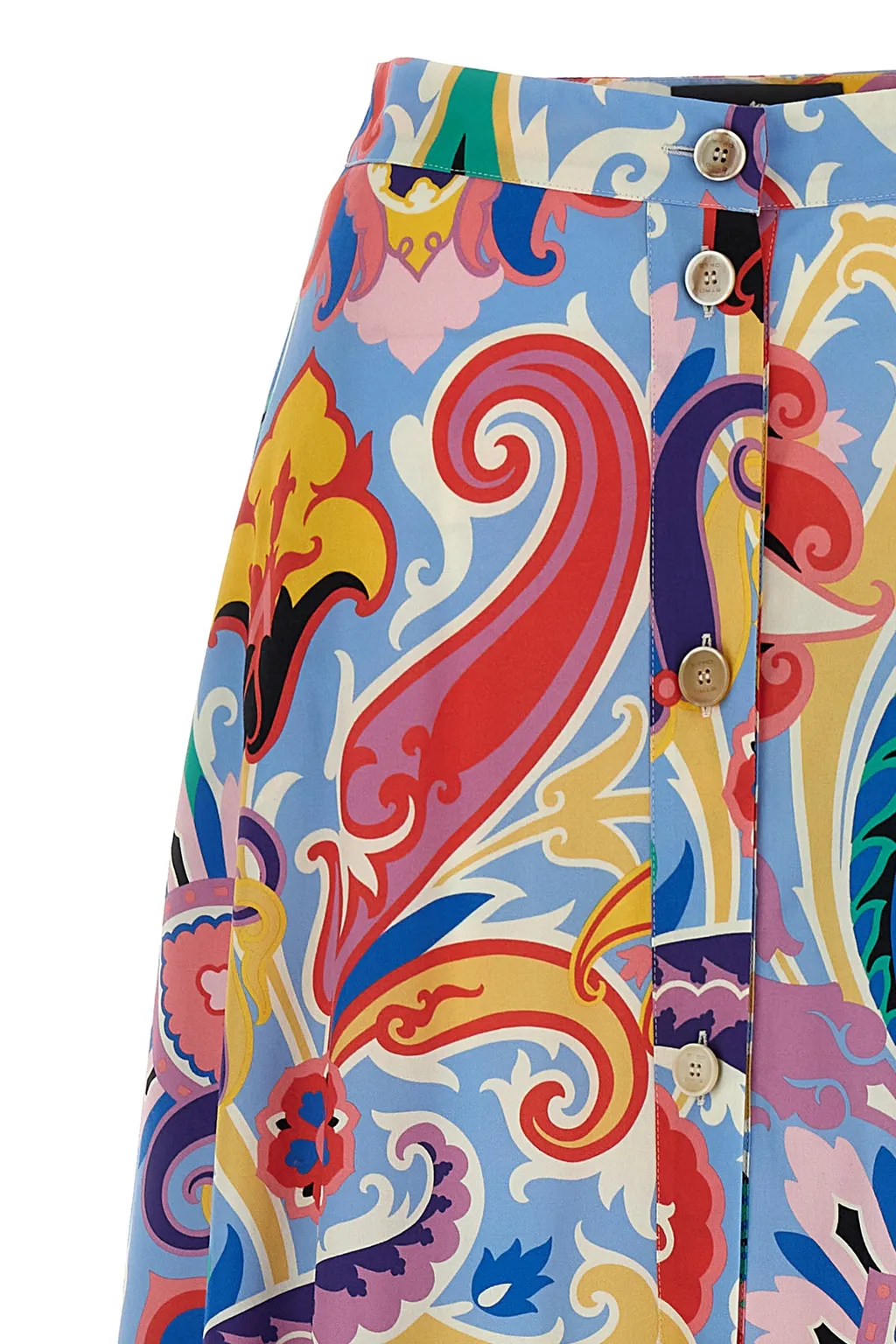 Etro Flared Hem Paisley Skirt