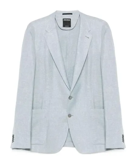 Slub-Texture Blazer