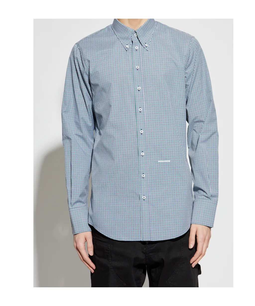 Dsquared2 Plaid Button-Up Shirt