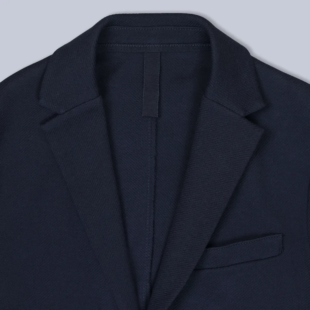 2B. Blazer Diagonal Crafted With Loro Piana Fabric
