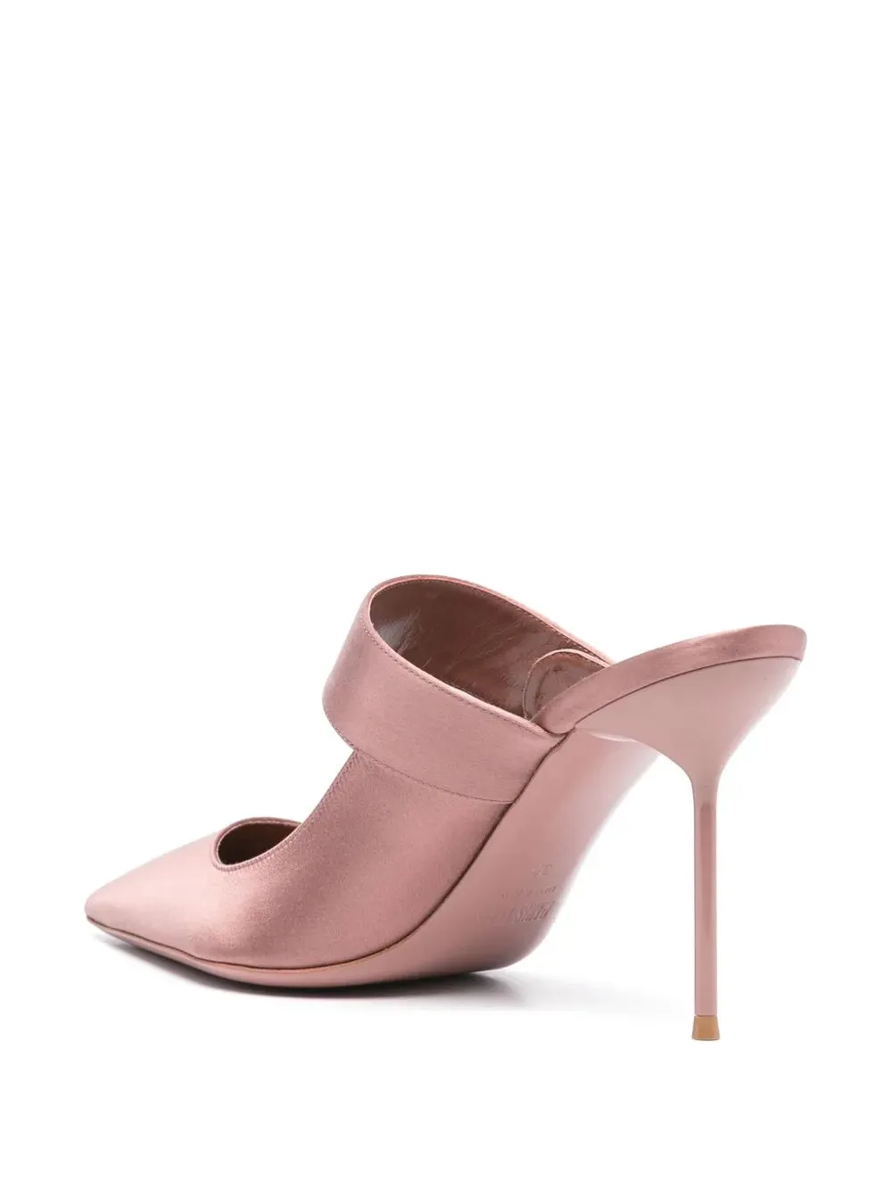 Paris Texas Pointed Toe Satin Mules