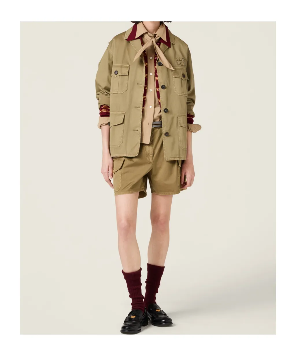 Garment-Dyed Cotton Satin Jacket
