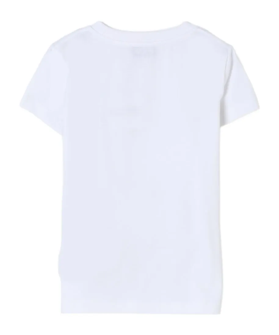 Moschino Kids Goose Embroidered Crewneck T-Shirt