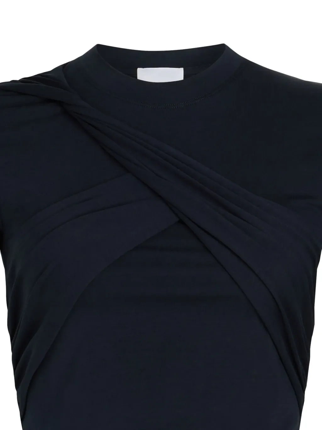 Draped Cropped T-Shirt
