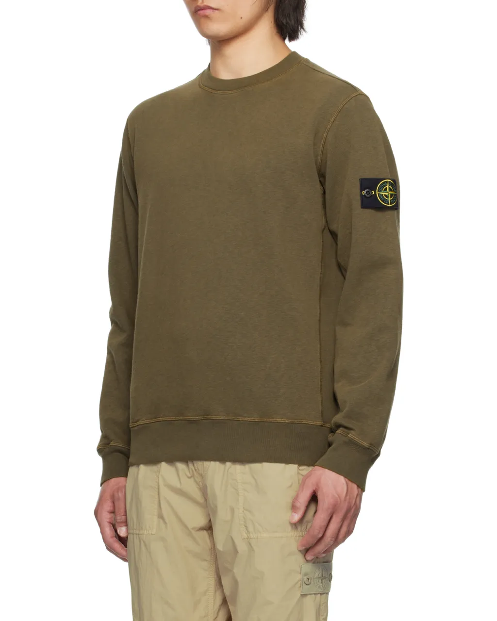 Stone Island Compass-Badge Crewneck Sweatshirt