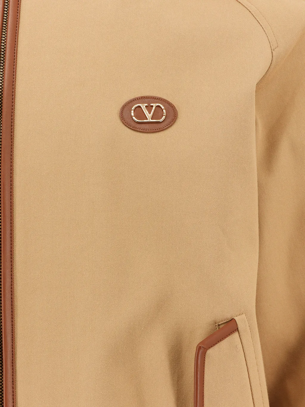 Valentino Vlogo Zip-Up Bomber Jacket