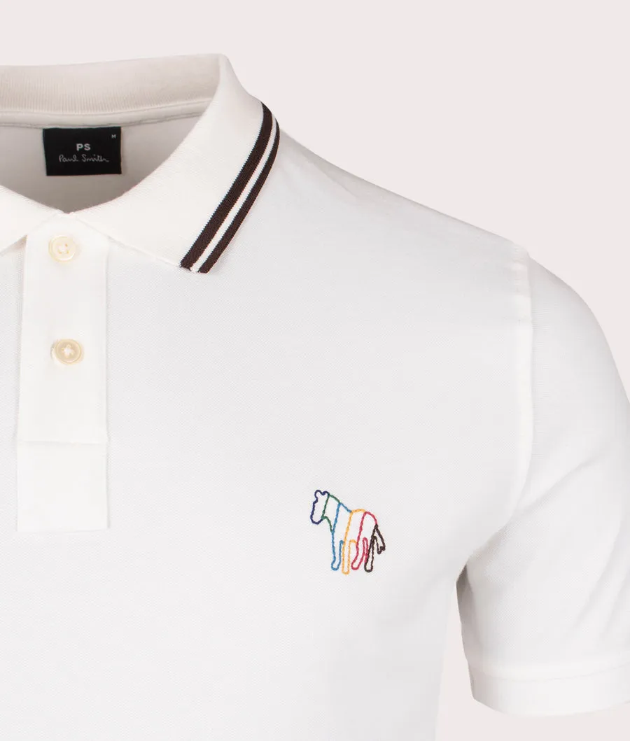 Ps Paul Smith Broad Stripe Zebra Polo Shirt