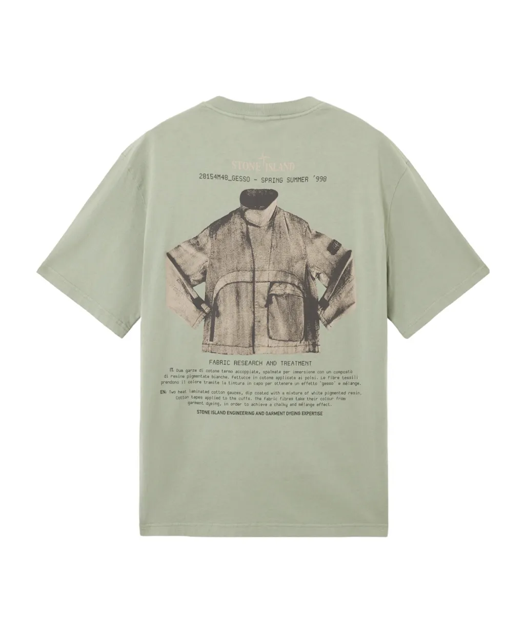 Stone Island Logo Printed Crewneck T-Shirt