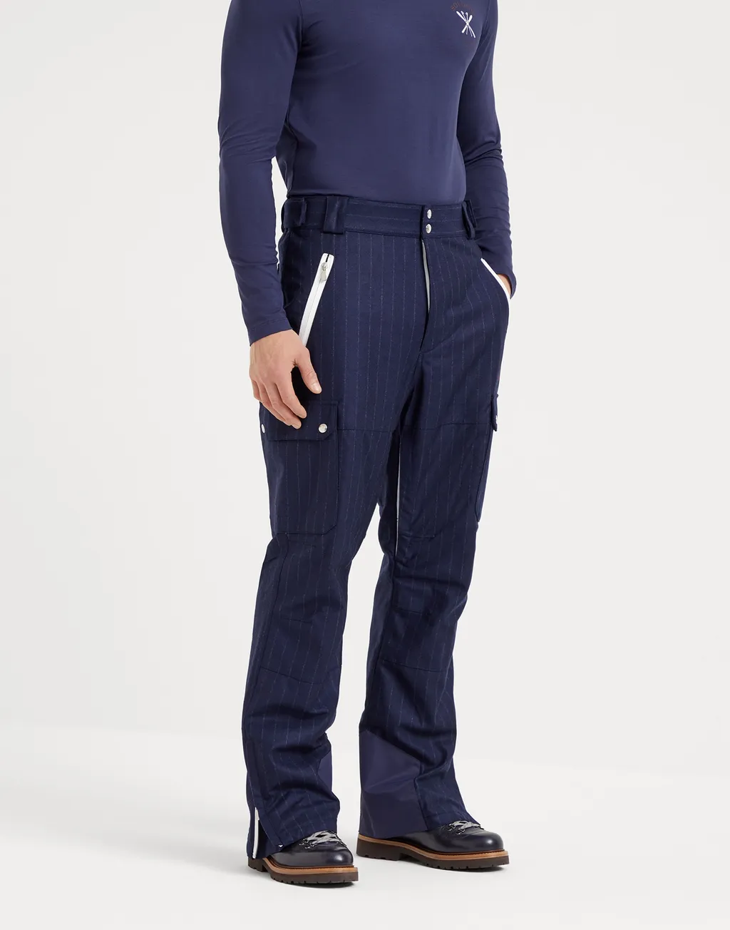 Pinstriped Ski Trousers