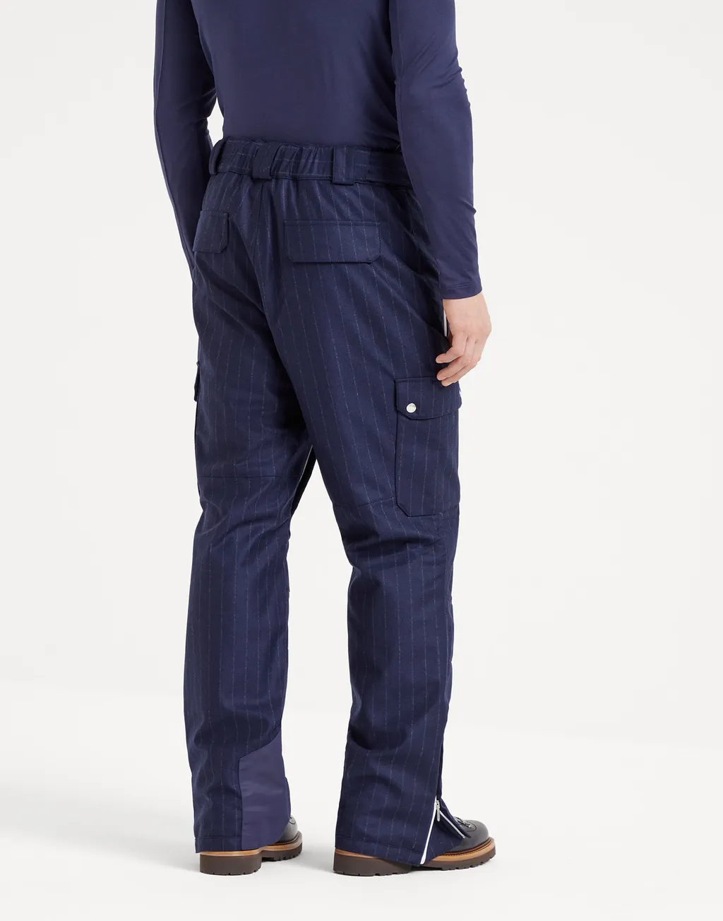 Pinstriped Ski Trousers