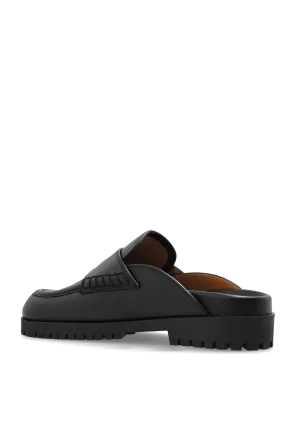 Off-White Logo Printed Slip-On Sandals