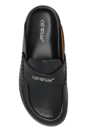 Off-White Logo Printed Slip-On Sandals