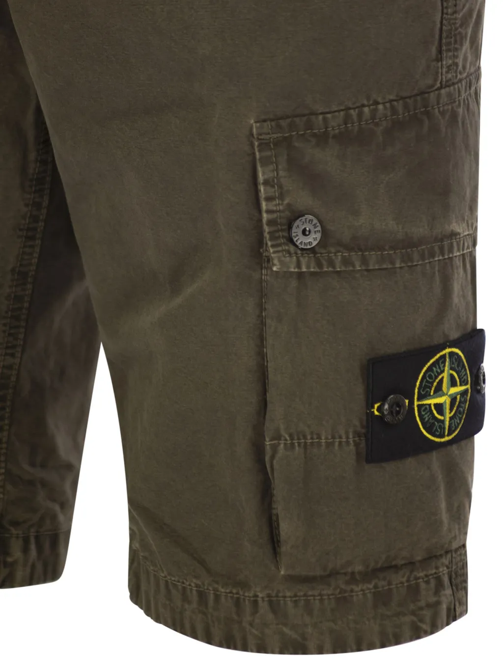 Stone Island Compass Patch Bermuda Shorts