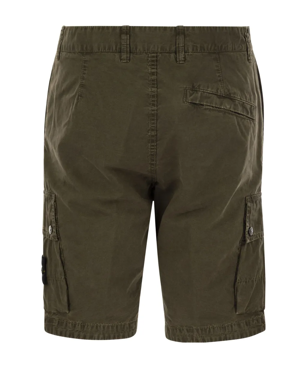 Stone Island Compass Patch Bermuda Shorts