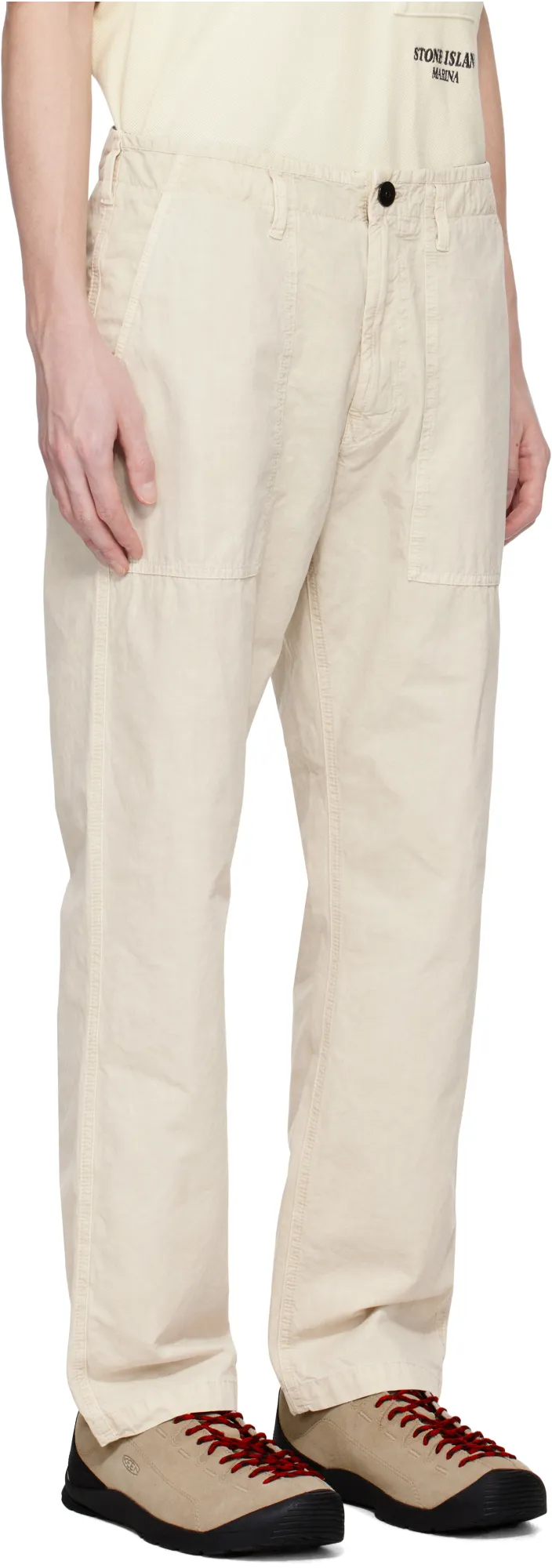 Compass-Motif Trousers