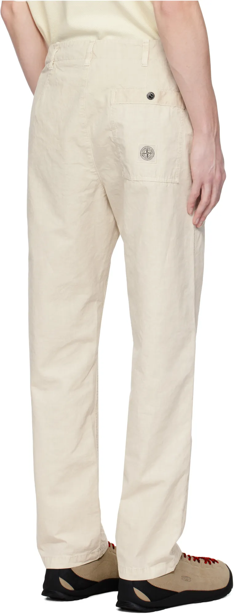 Compass-Motif Trousers