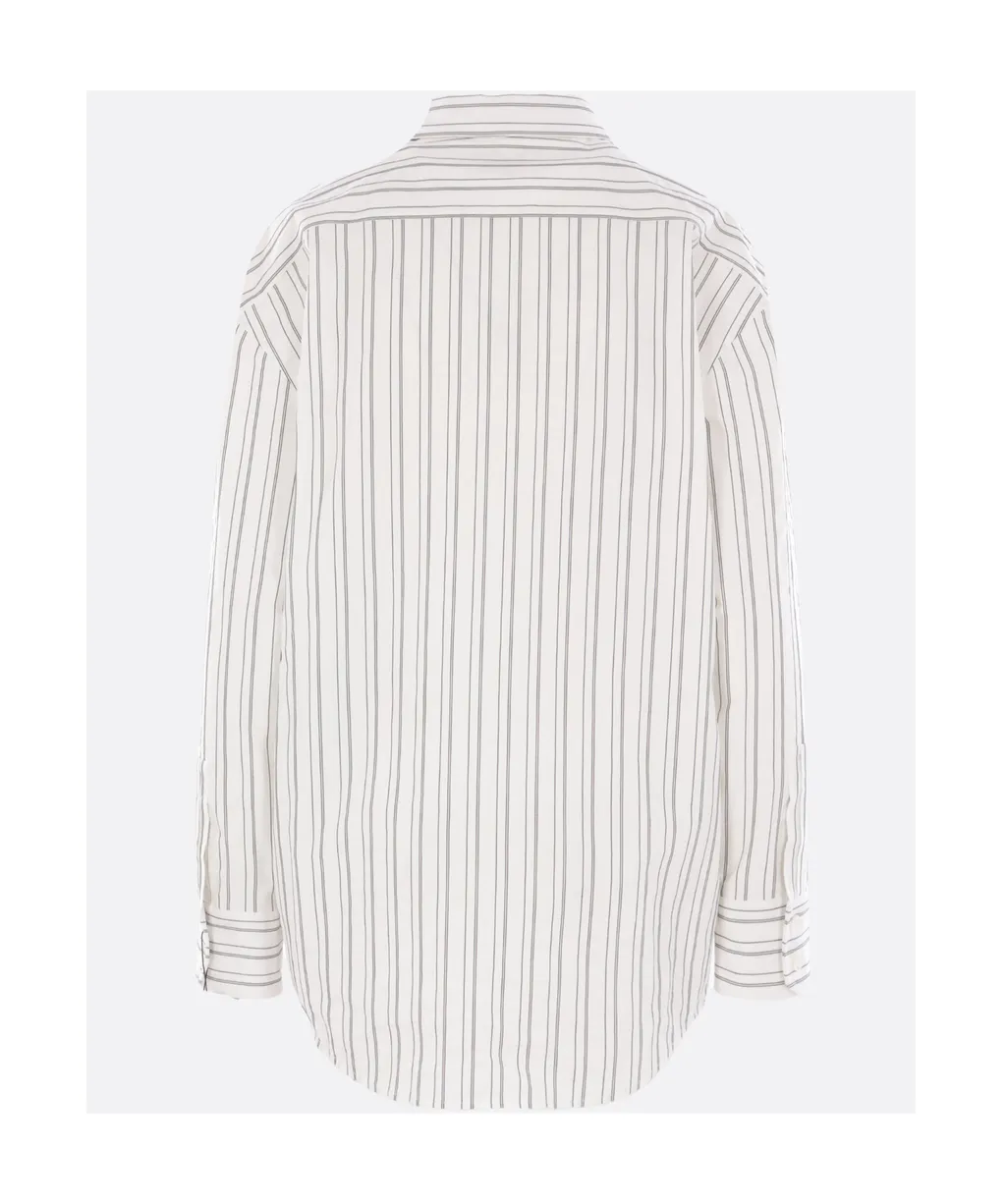 Saint Laurent Striped Button-Up Shirt