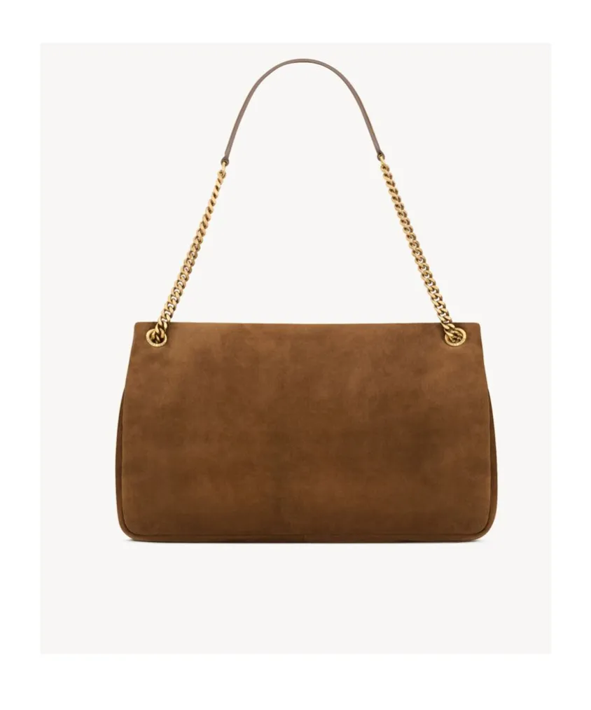 Saint Laurent Calypso Logo Plaque Large Shoulder Bag
