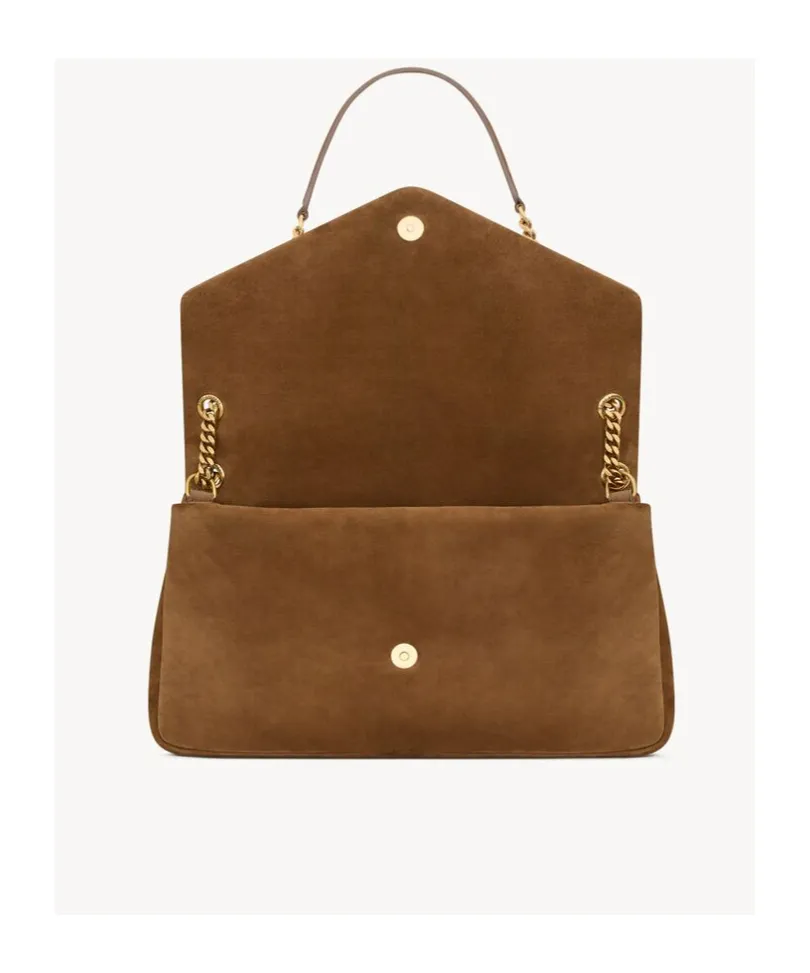 Saint Laurent Calypso Logo Plaque Large Shoulder Bag