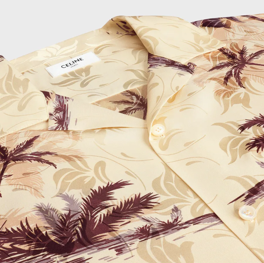Hawaiian Shirt In Printed Silk