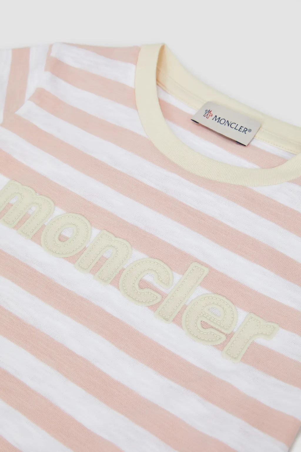 Moncler Enfant Logo Striped Jersey T-Shirt