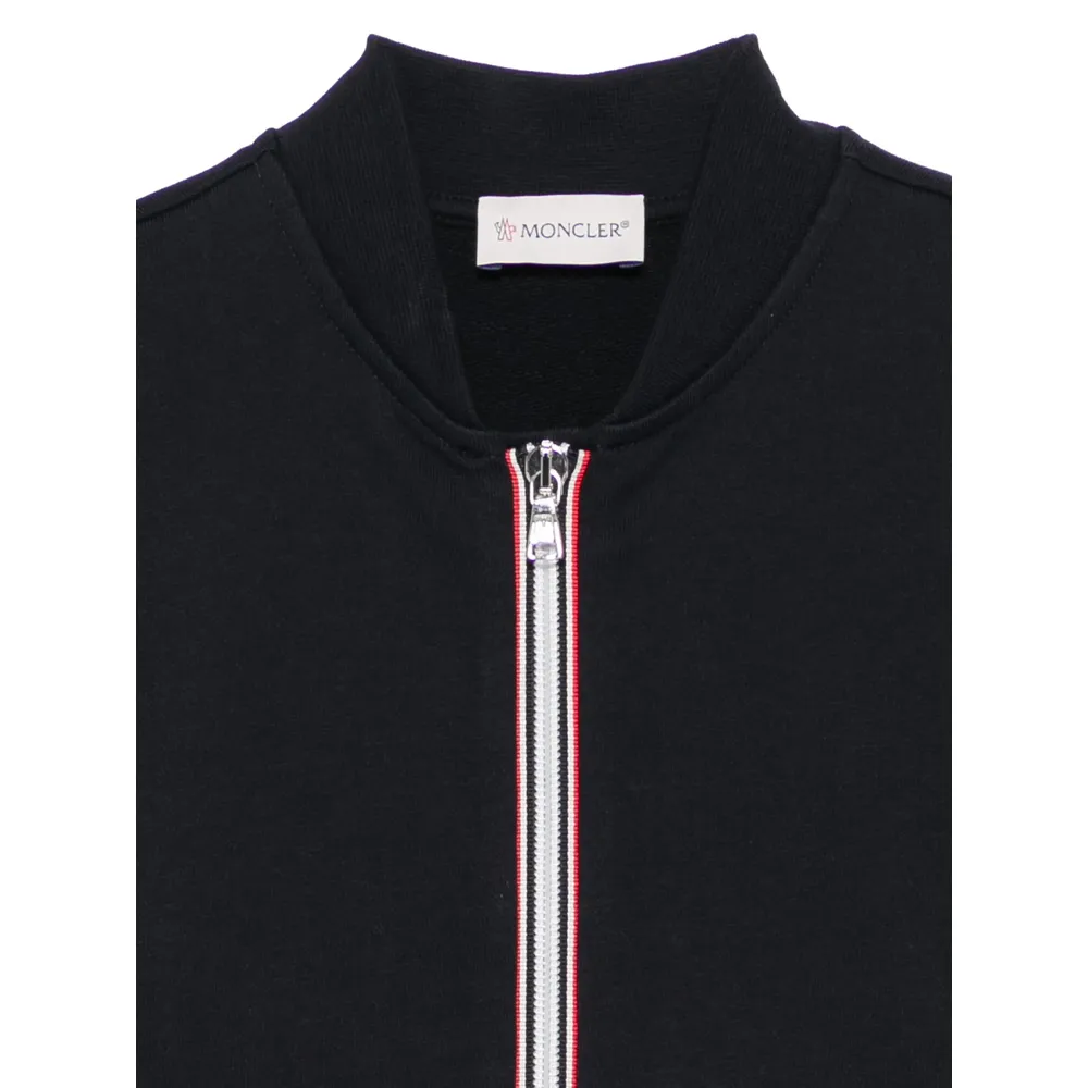 Logo-Patch Zip-Front Sweatshirt