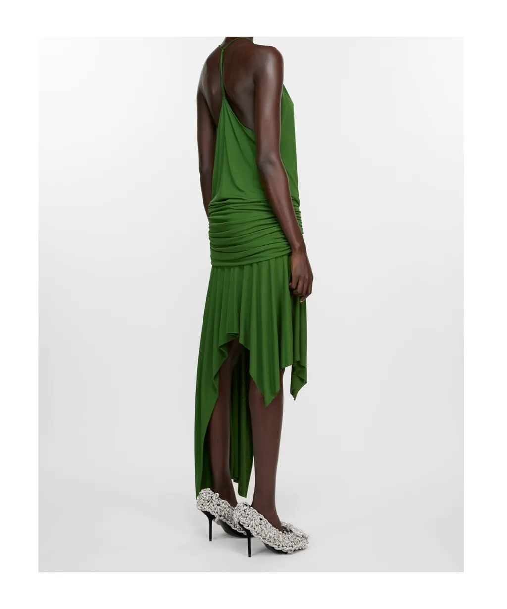 Acne Studios Dikata Draped Midi Dress