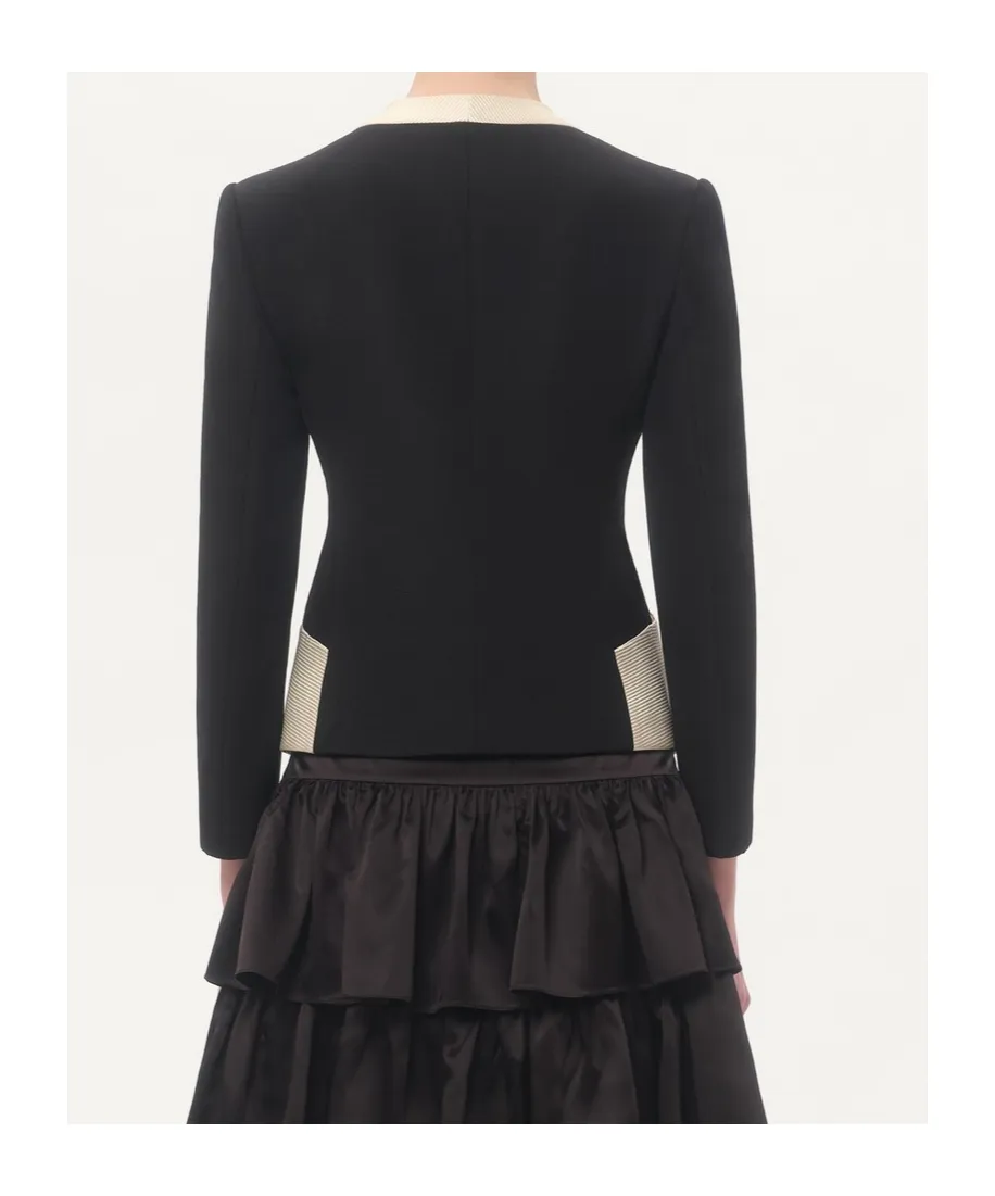 Valentino Bow Detailed Long-Sleeved Jacket