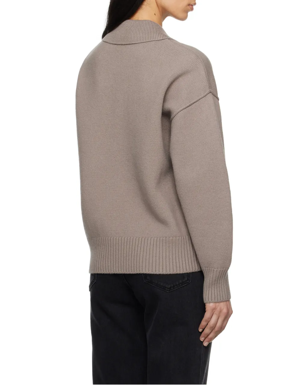 Long-Sleeved Inlaid Sweater