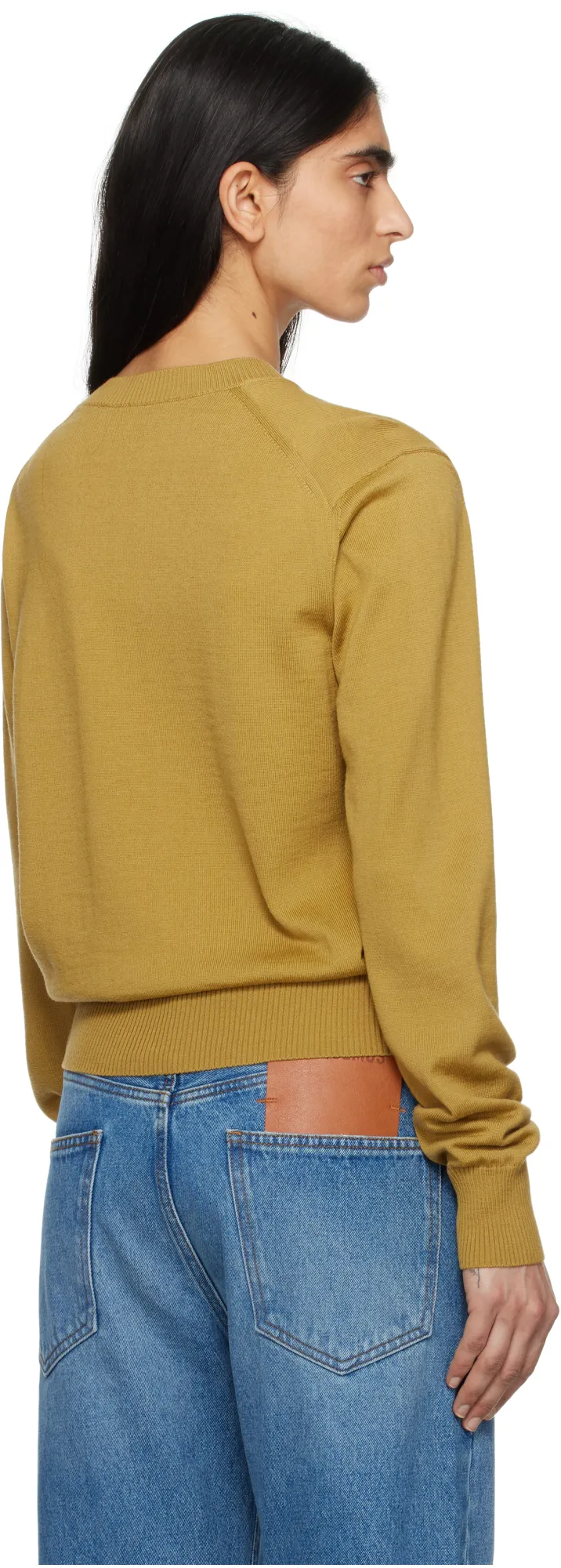 Round-Neck And Long-Sleeved Sweater