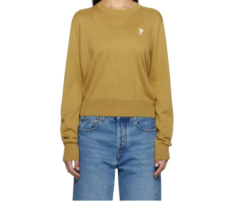 Round-Neck And Long-Sleeved Sweater