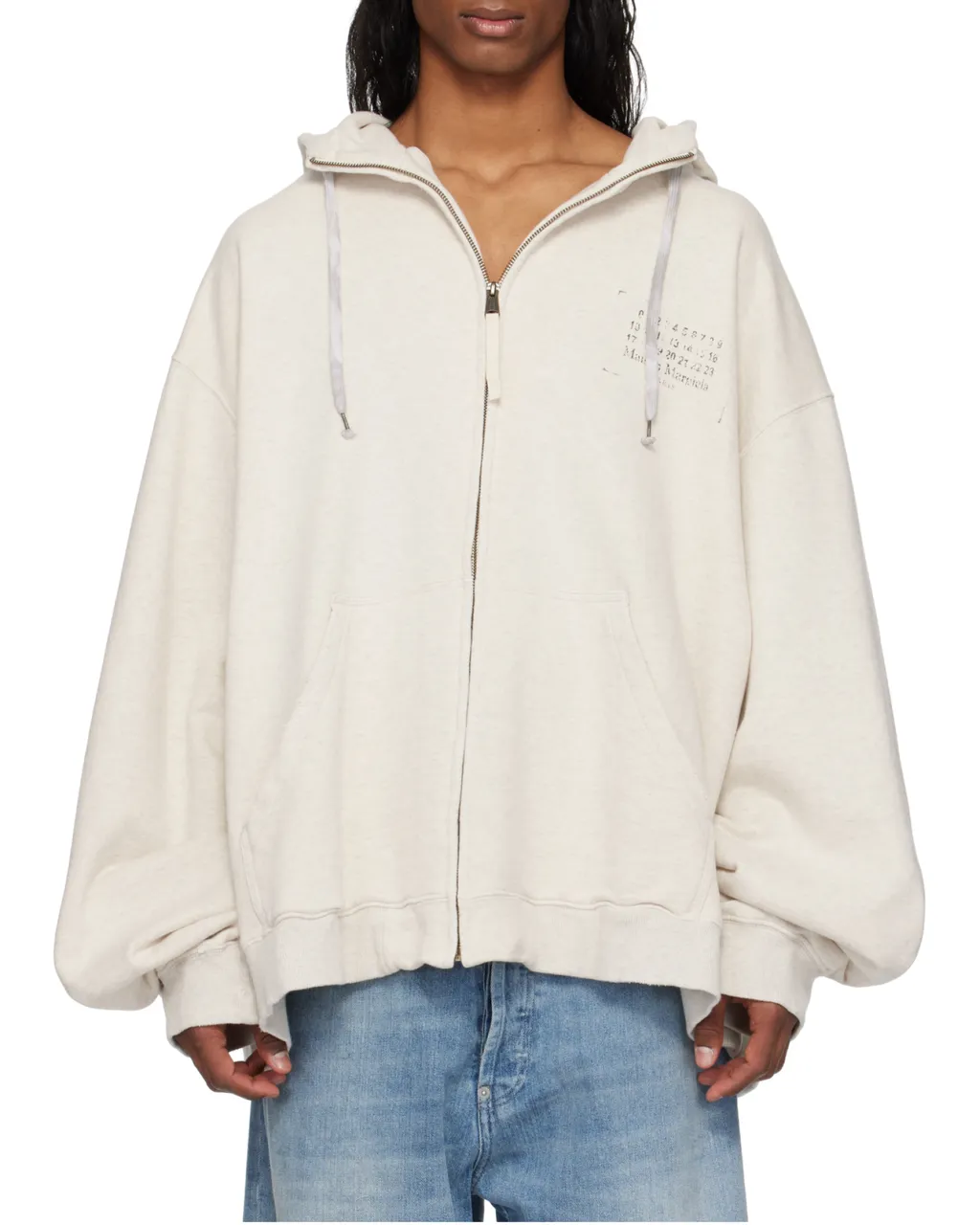 Stamp Logo Zip Hoodie