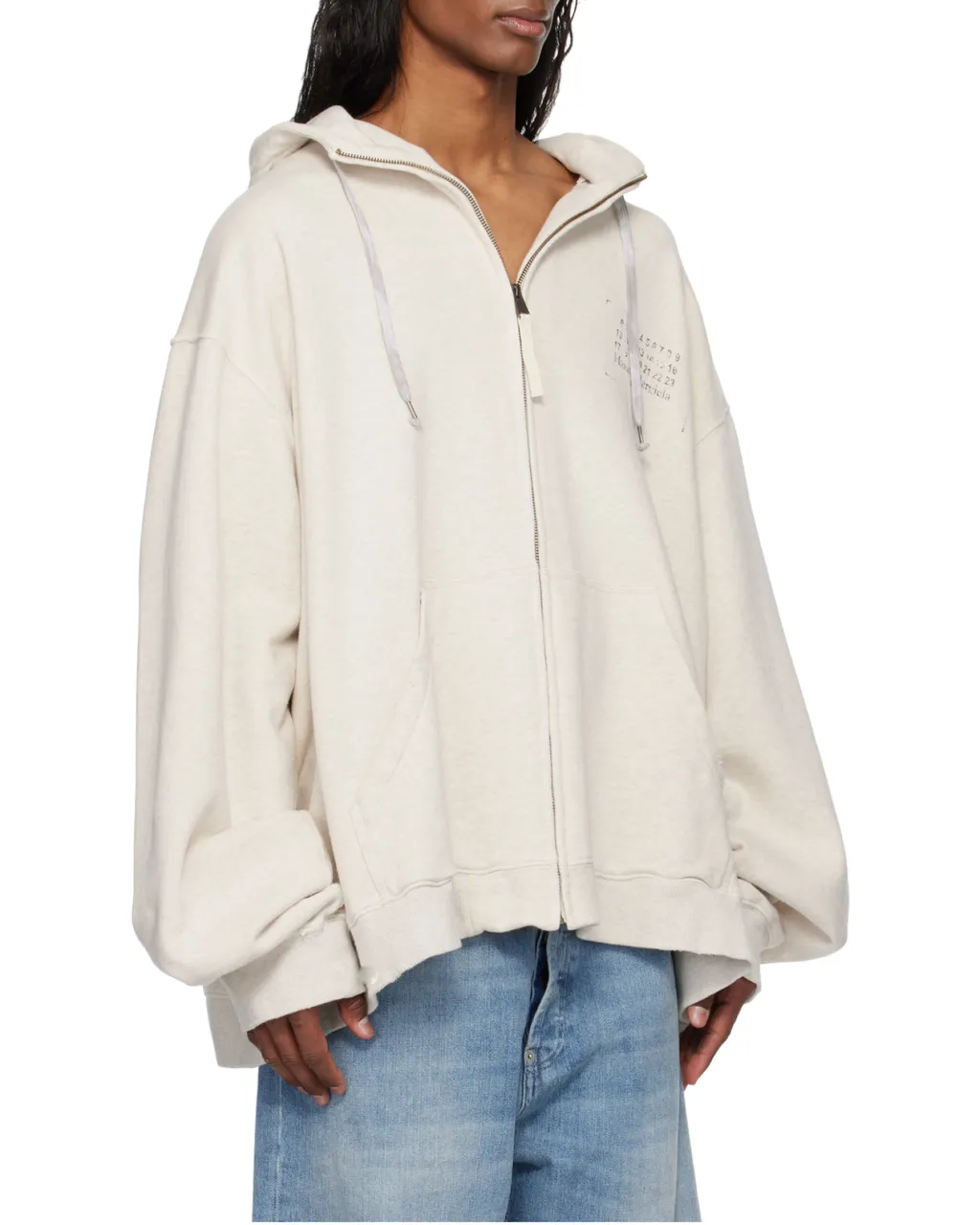 Stamp Logo Zip Hoodie
