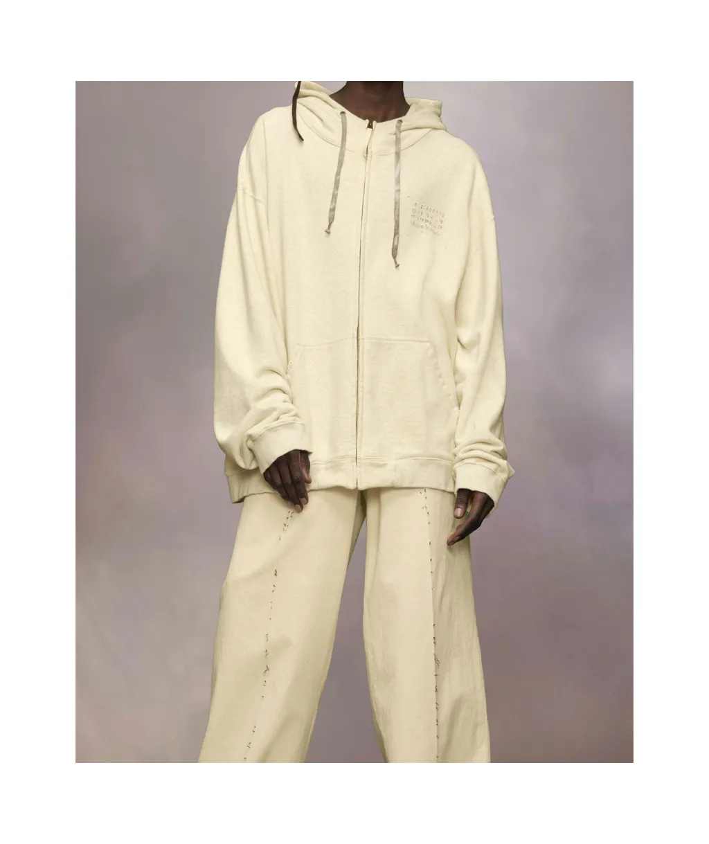 Stamp Logo Zip Hoodie