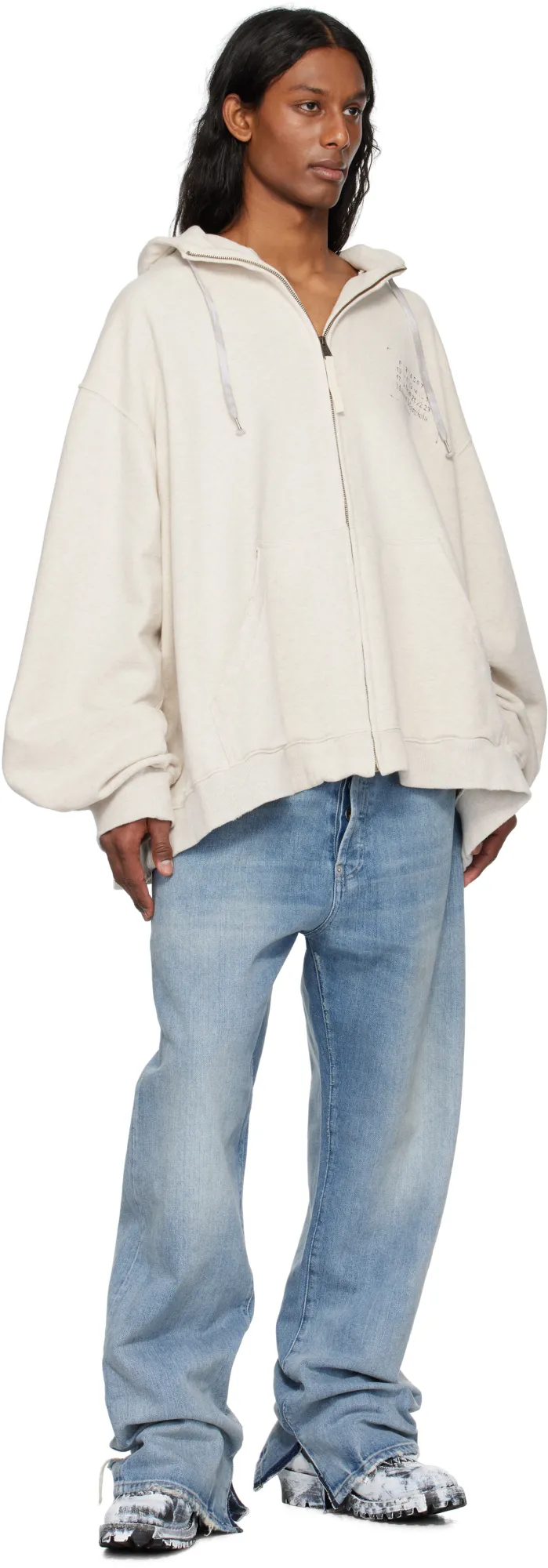 Stamp Logo Zip Hoodie