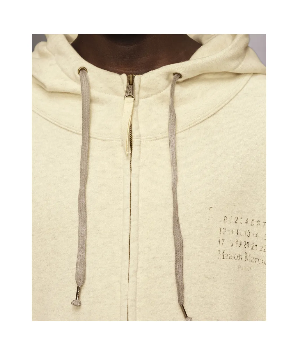 Stamp Logo Zip Hoodie