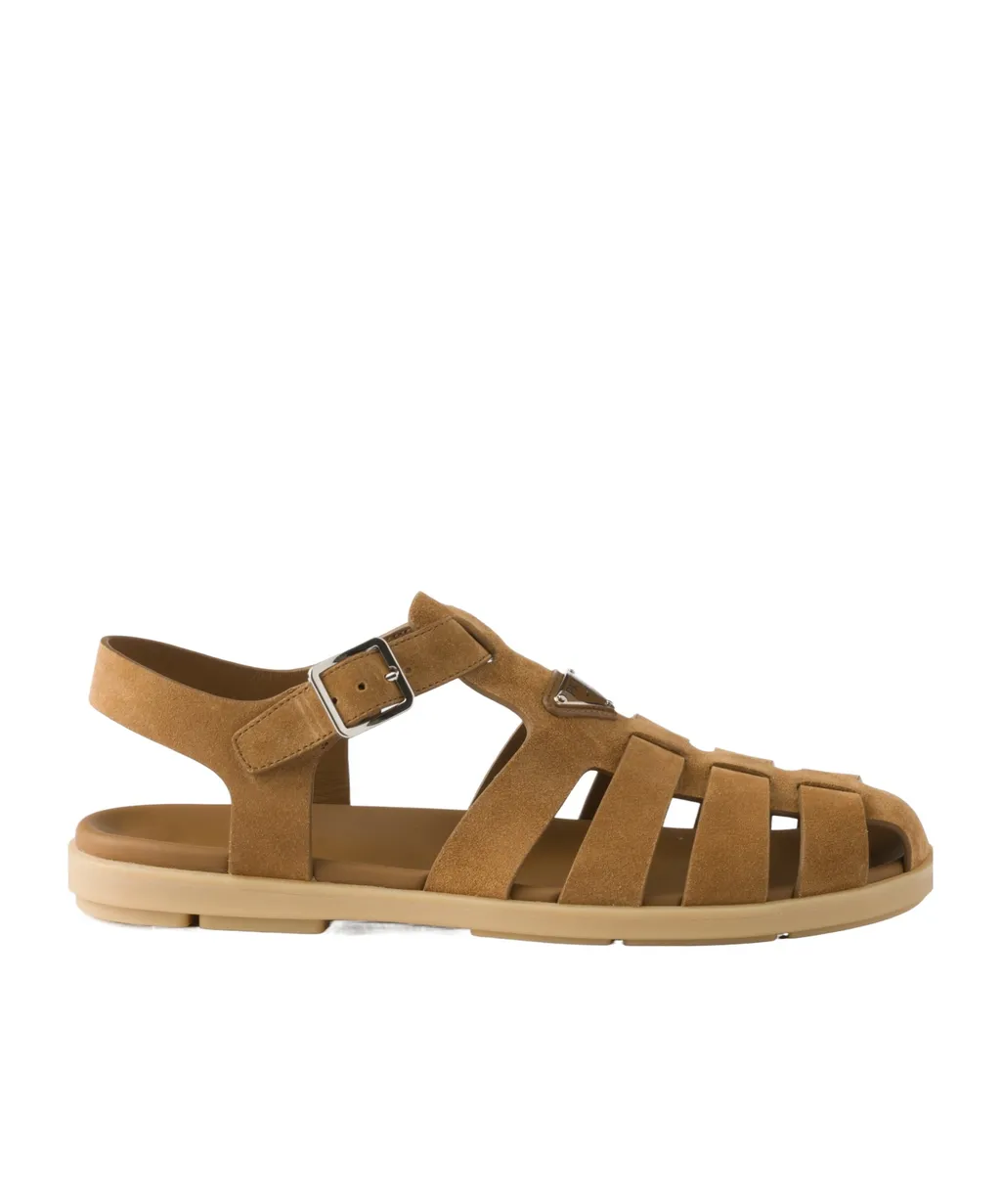 Suede Fisherman Sandals